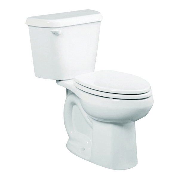 American Standard Colony 751AA101.020 ADA Complete Toilet, Elongated Bowl, 1.28 gpf Flush, 12 in Rough-In, White