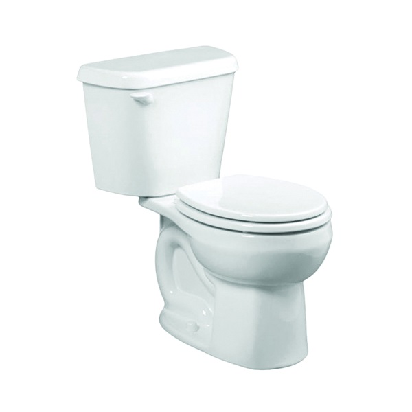 Colony 751DA101.020 Complete Toilet, Round Bowl, 1.28 gpf Flush, 12 in Rough-In, 15 in H Rim, White