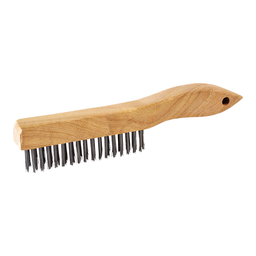 WB00416S Wire Brush, Metallic Bristle, 3/4 in W Brush, 10-7/8 in OAL