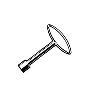 PP840-31 Furnace Key, Square Head, Metal