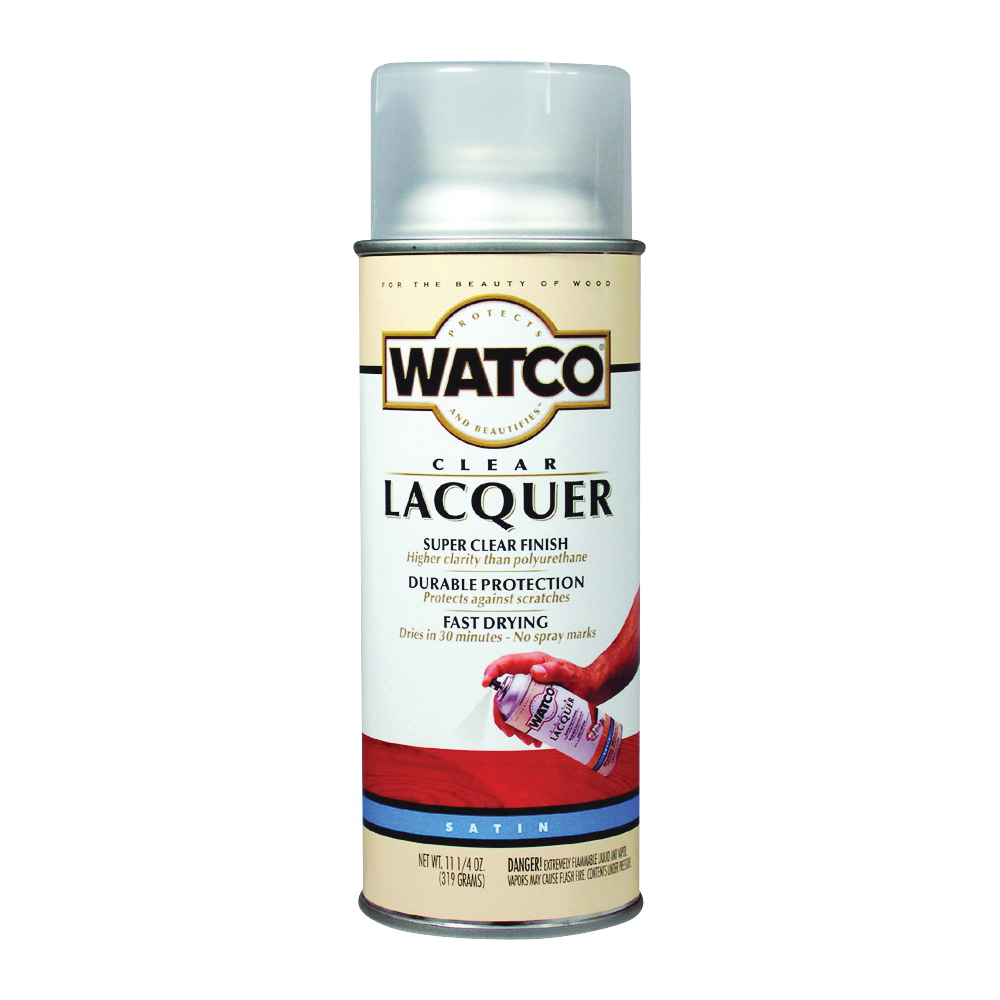 63281 Lacquer Spray, Satin, Liquid, Clear, 11.25 oz, Can