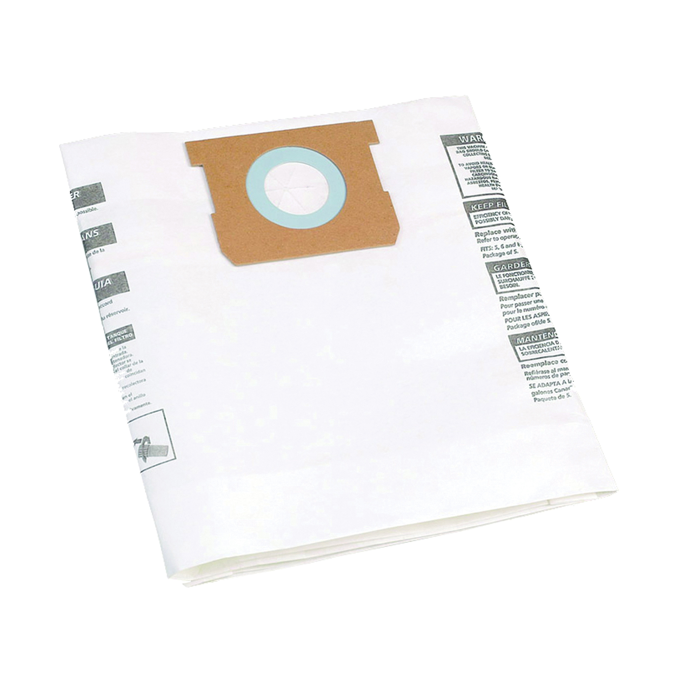 9066133 Filter Bag, For: 5 to 8 US gal Vacs with the Inlet Located on the Tank