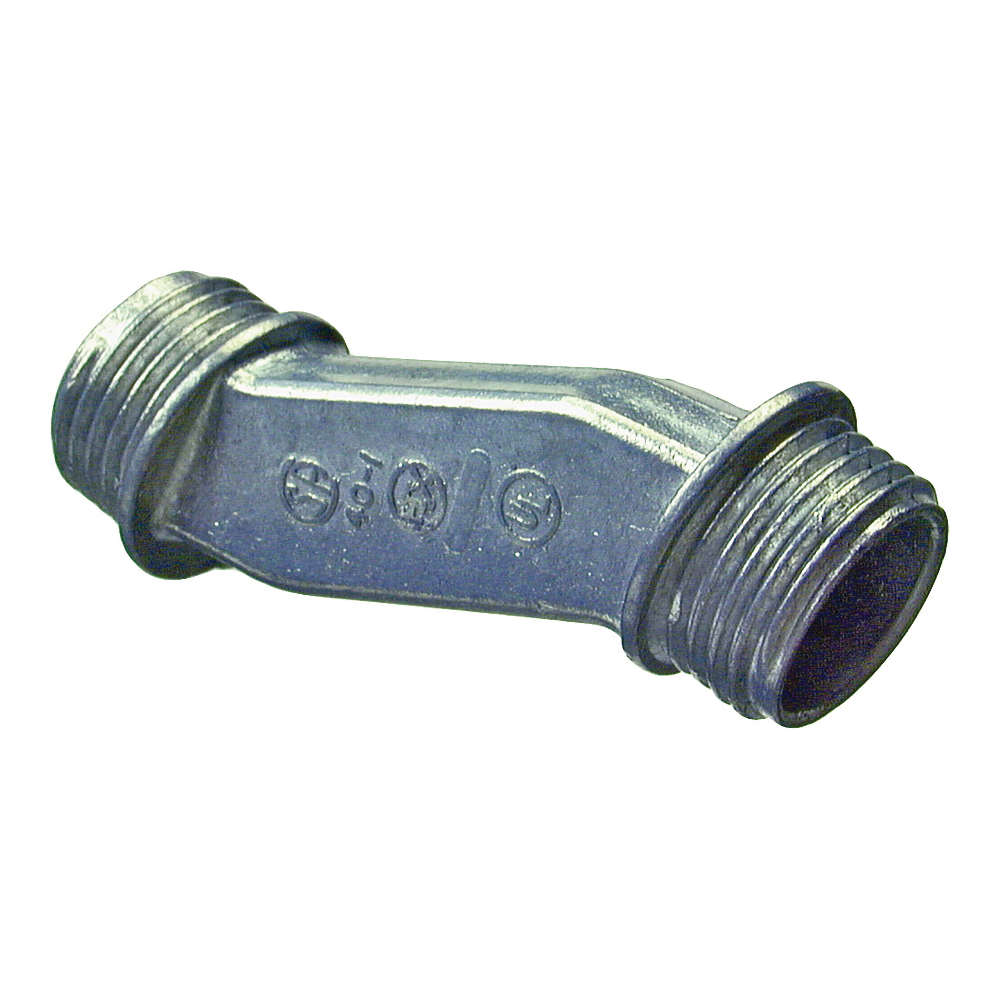 04005B Rigid Offset Nipple, 1/2 in, 0.93 in OD, Zinc, Gray