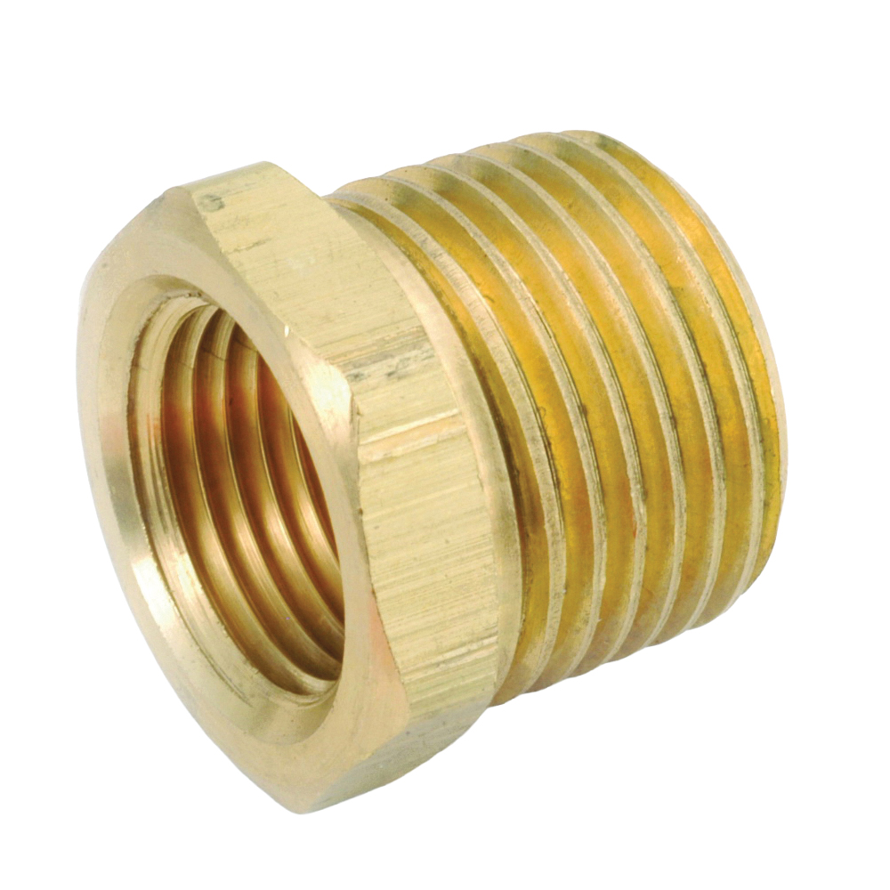 756110-0402 Hex Pipe Bushing, 1/4-18 x 1/8-27 in, MNPT x FNPT, 1000 psi Pressure