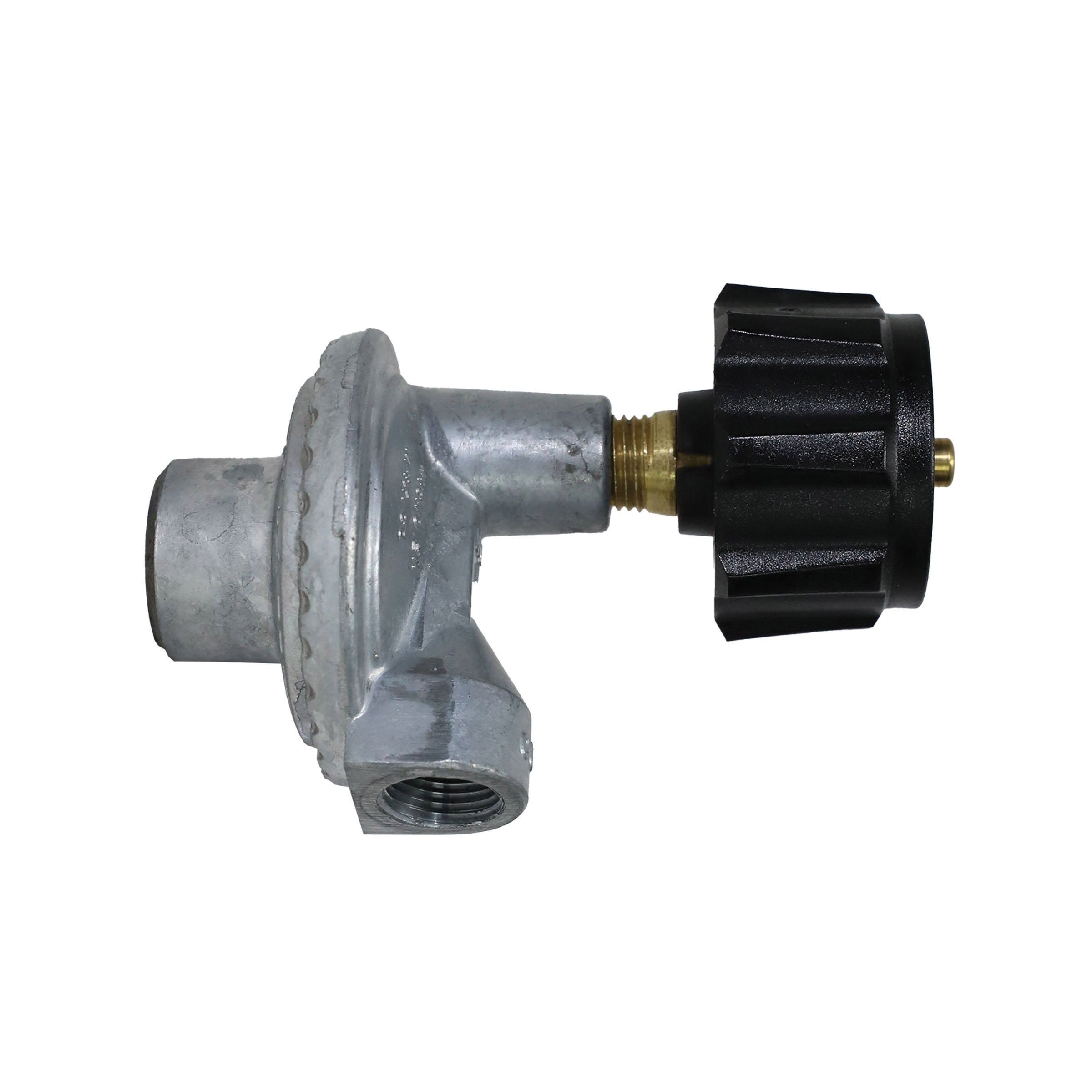 F273761 Regulator, 90 deg, Low-Pressure, Zinc, Compatible With: For Type 1 QCC-1 Gas Grill Systems