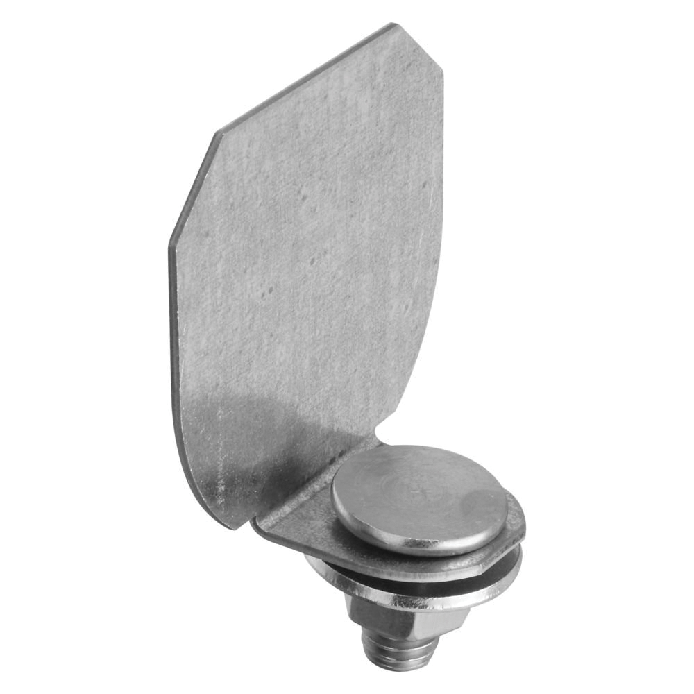 N193-839 Round Rail End Cap, Steel, Galvanized, 1-1/8 in Length, 2-1/2 in Width