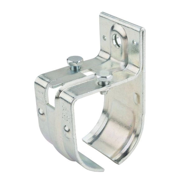 N100-007 Round Rail Splice Bracket, Steel, Zinc-Plated