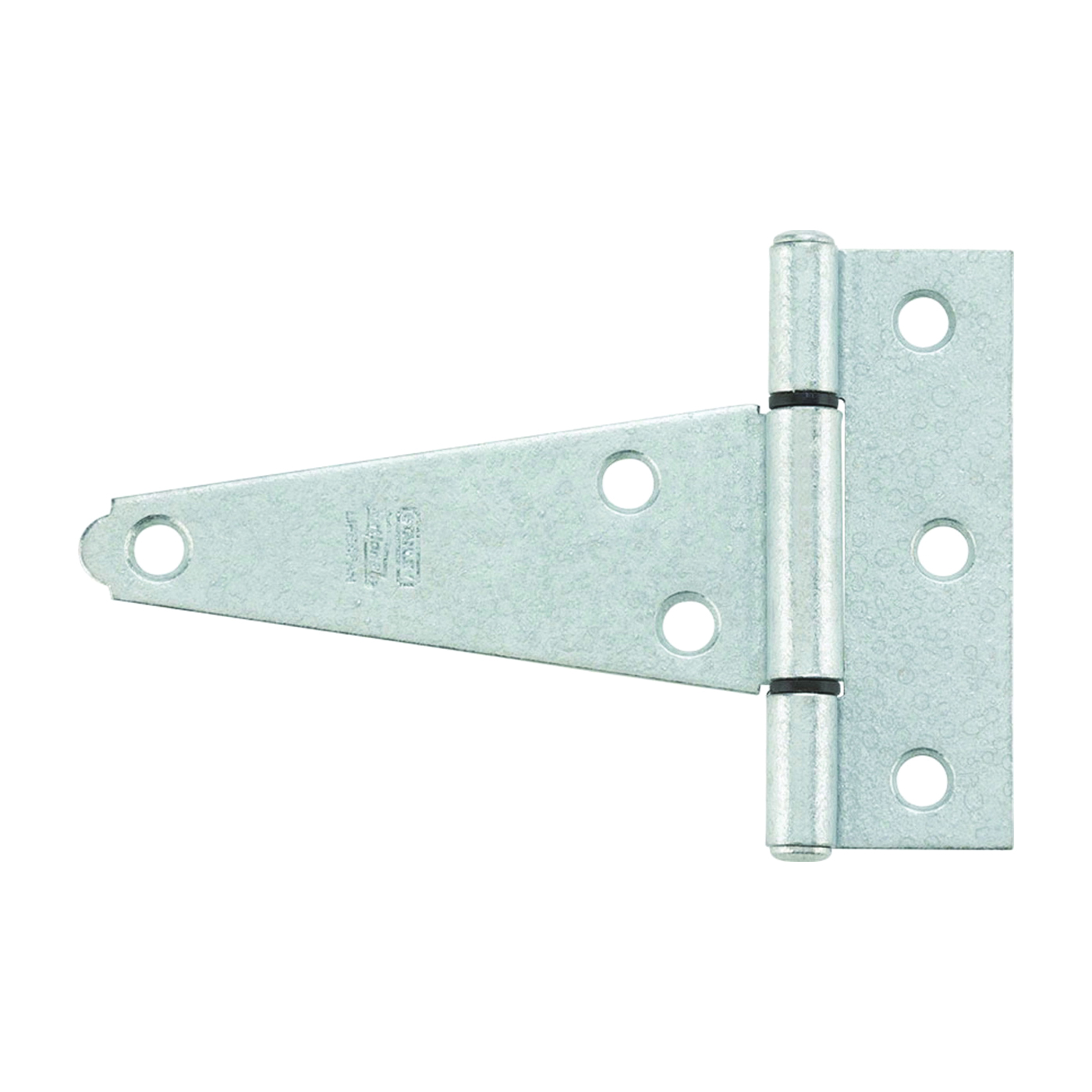 N129-338 T-Hinge, 3-5/32 in W Frame Leaf, Steel, Galvanized, Tight Pin, 23 lb