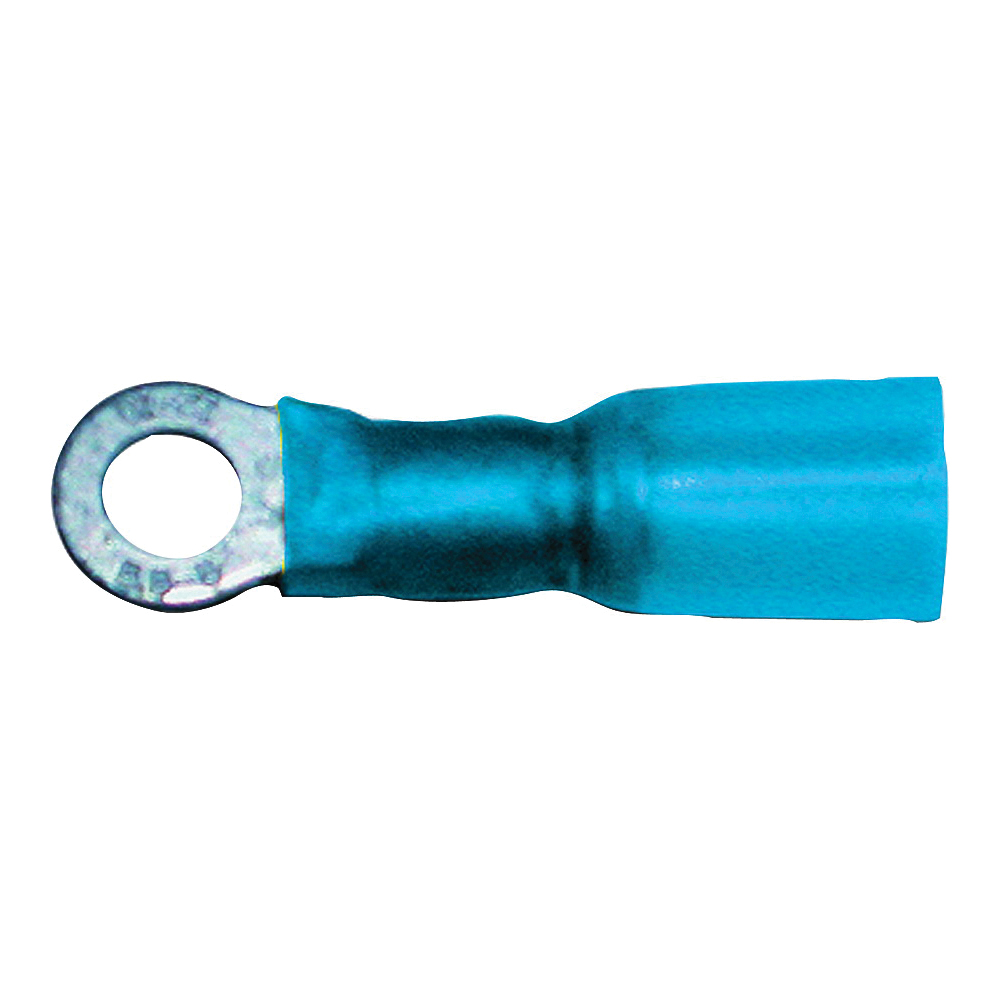 65710 Ring Terminal, 300 V, 16 to 14 AWG Wire, Copper Contact, Blue