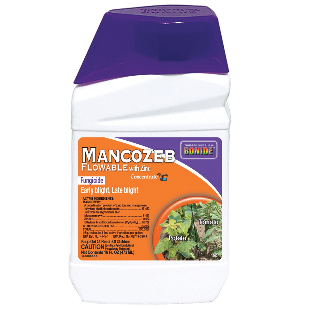Mancozeb 862 Fungicide, Liquid, Sulfur, Yellow, 1 pt