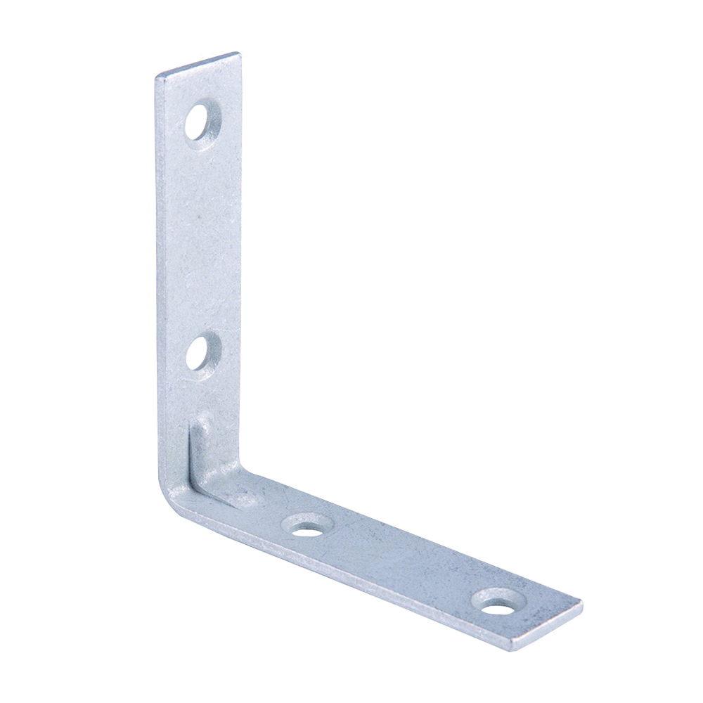 CB-G03-C4PS Corner Brace, 3 in L, 3 in W, 3/4 in H, Steel, Galvanized, 2.6 mm Thick Material