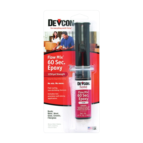 21445 Epoxy Adhesive, Clear, Liquid, 0.47 fl-oz, Syringe