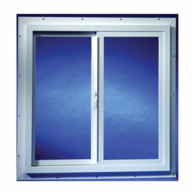 3030 Insulated Low-E 366 Glass 1x1 White Utility Slider Window, Vinyl
