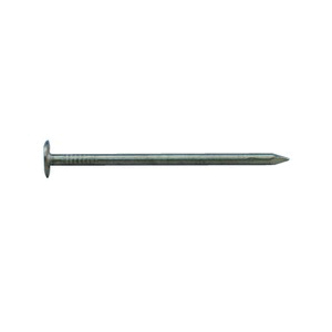 0069158 Hand Drive Roofing Nail, 2-1/2 in L, Flat Head, 11 ga Gauge, Steel