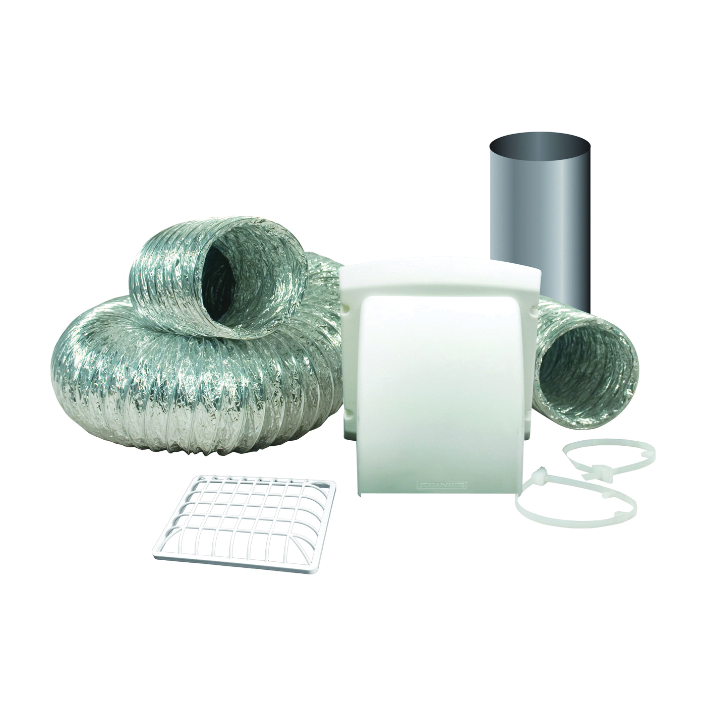 ProMax TD48PMKZW Dryer Vent Kit, Polypropylene, White, 12-Piece