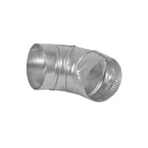 E4E24ZW Vent Elbow, 4 in Connection, Aluminum