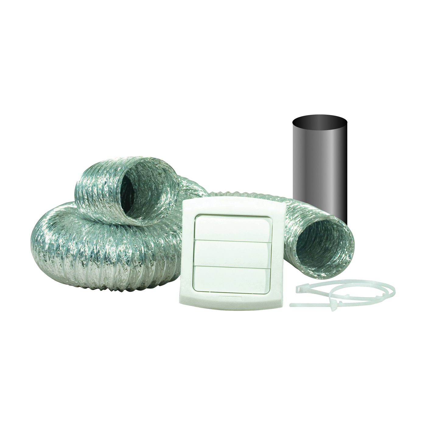 ProVent TD48PVKZW Dryer Vent Kit, Polypropylene, White, 12-Piece
