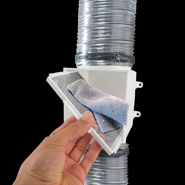 Dundas Jafine PCLT4WZW Dryer Duct Lint Trap, 4 in Duct, Polystyrene - 2