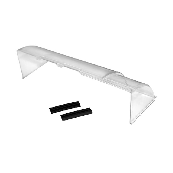AD96ZW Air Deflector, 14 in L, 8 to 14 in W, Plastic, Clear