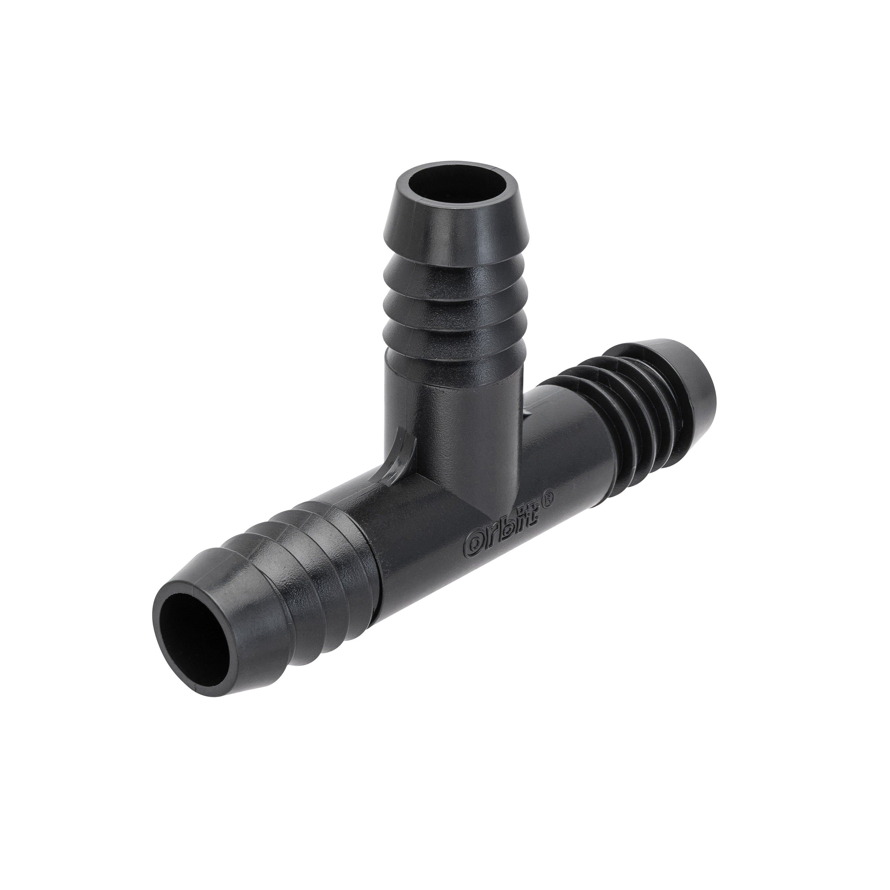 Orbit 94350 Riser Flex Pipe Tee, 1/2 in Connection, Barbed, Plastic, Black - 4