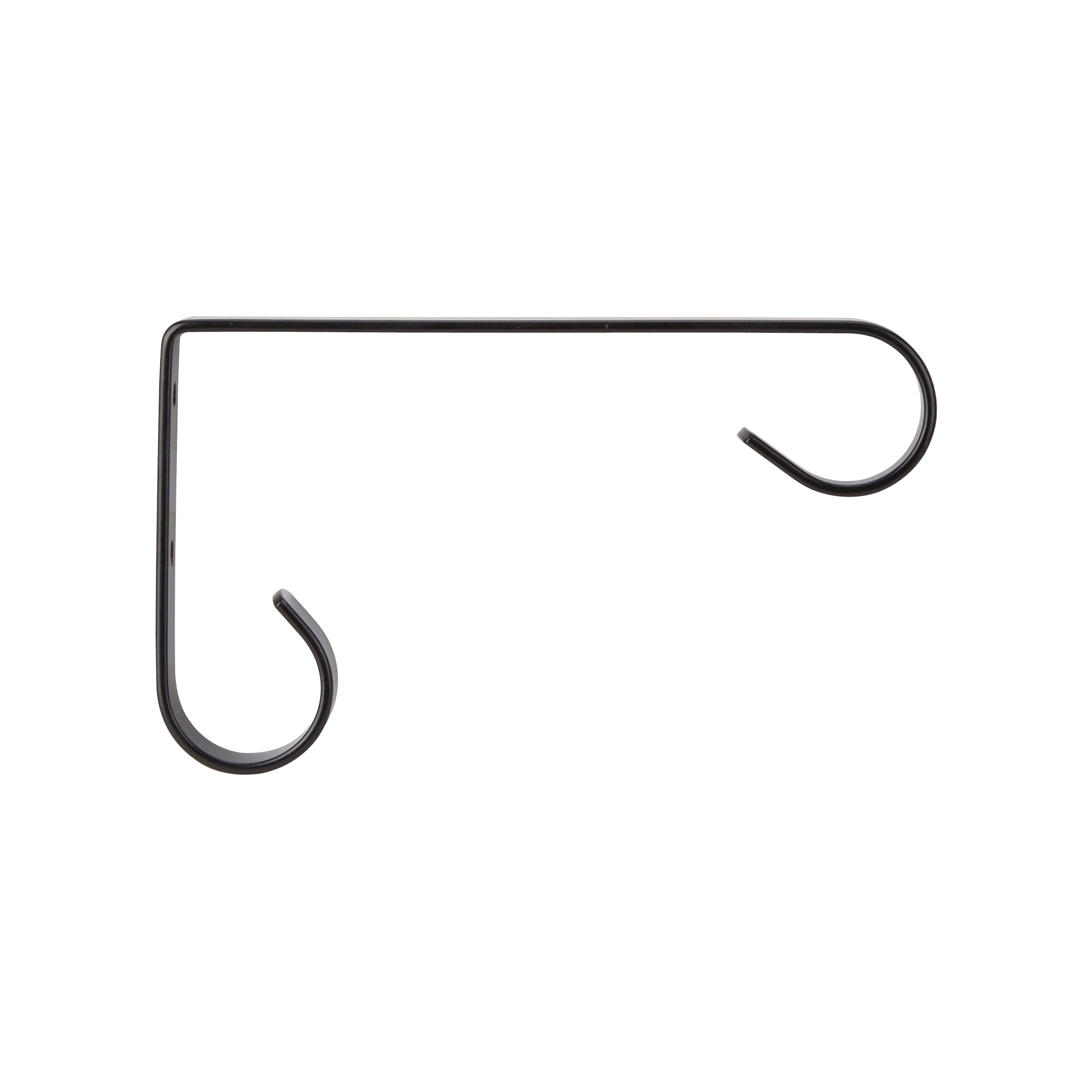46BL Hanging Bracket, 6-3/4 in L, Steel, Black, Black, Wall