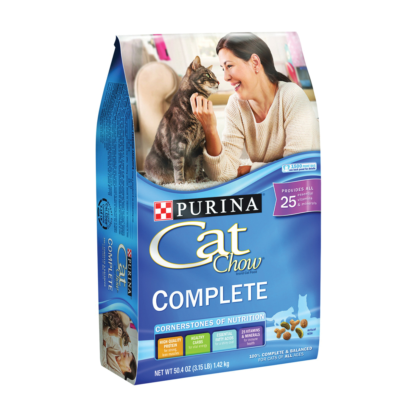1780015014 Complete Formula, Cat Food, Dry, Chicken Flavor, 3.15 lb Bag