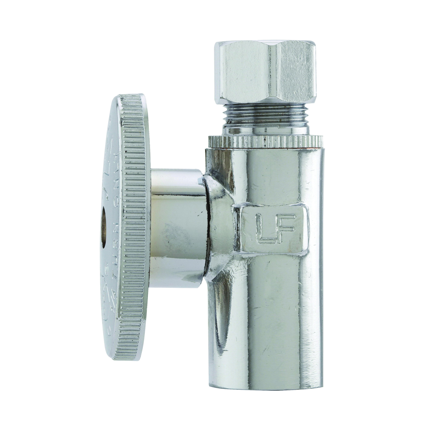 PP62PCLF Straight Shut-Off Valve, 1/2 x 3/8 in Connection, Sweat x Compression, Brass Body