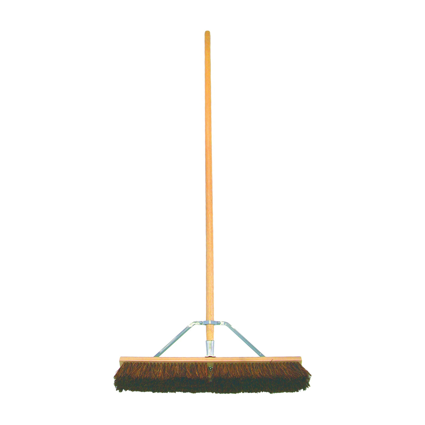 5024-4 Contractor Push Broom, 3 in L Trim, 24 in Sweep Face, Synthetic Blend Fiber Bristle, Hardwood Handle