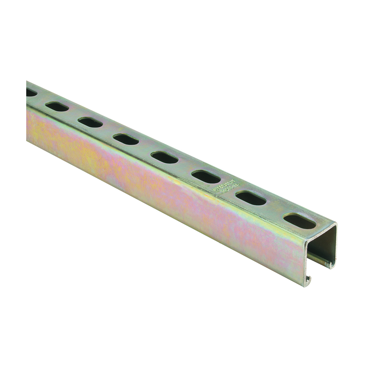 ZA1200HS 6 Conduit Strut Channel, Steel, Gold, Galvanized