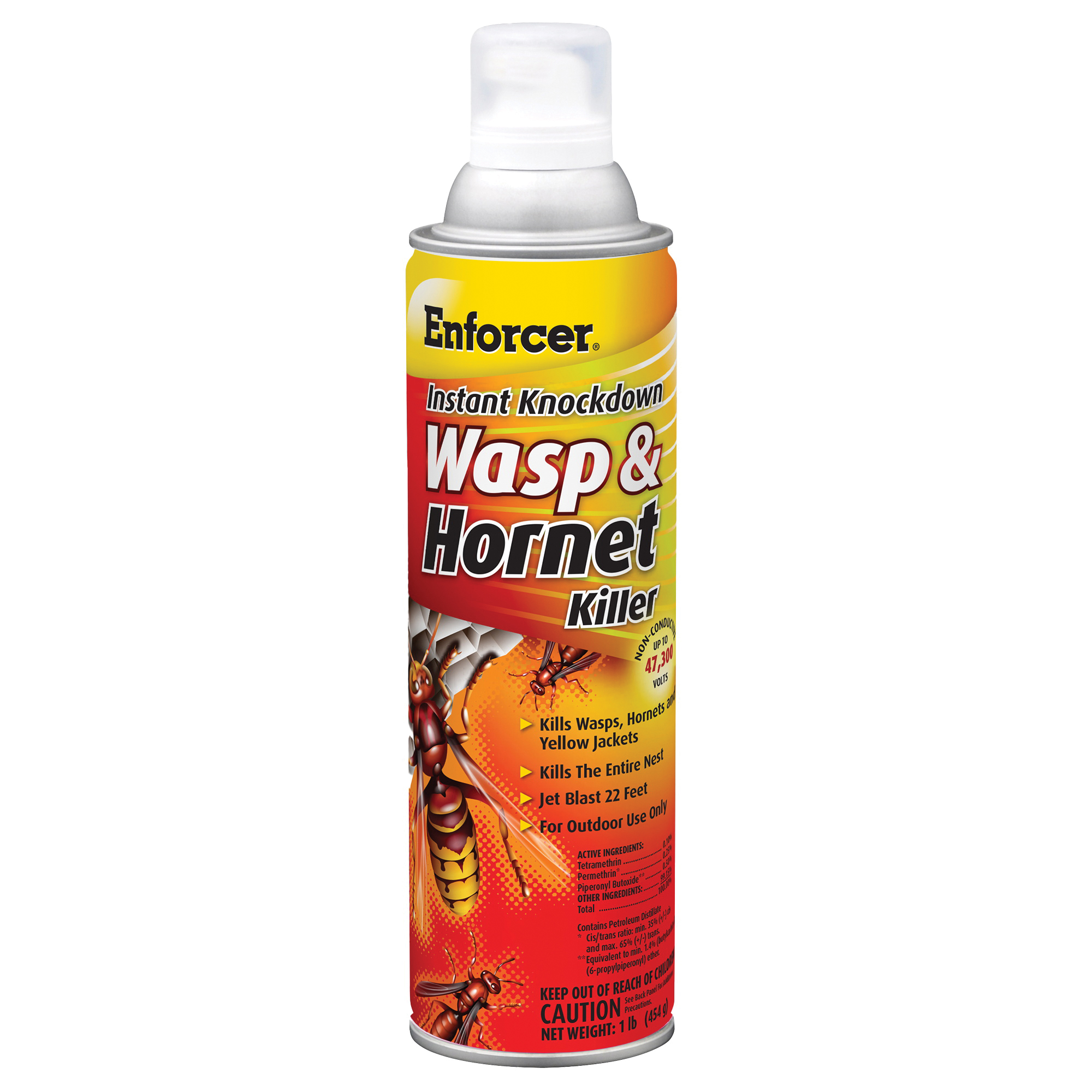 EWHIK16 Wasp and Hornet Killer, Gas, Spray Application, 16 oz Aerosol Can