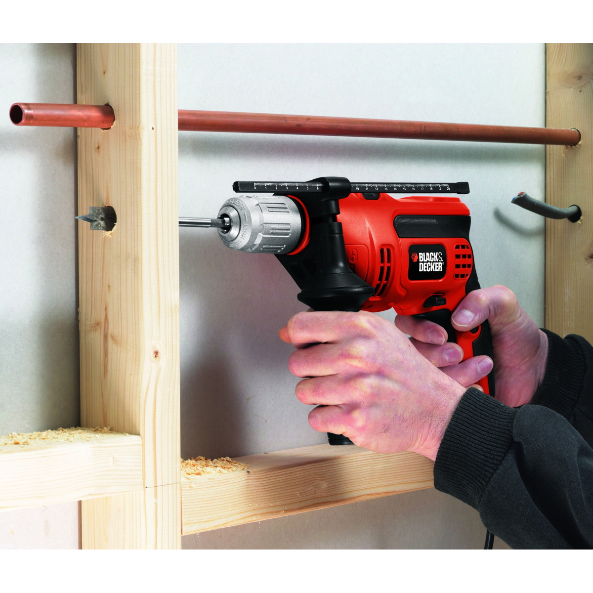 Black+Decker DR670 Hammer Drill, 6 A, Keyless Chuck, 1/2 in Chuck, 48,000 bpm, 0 to 2800 rpm Speed - 2