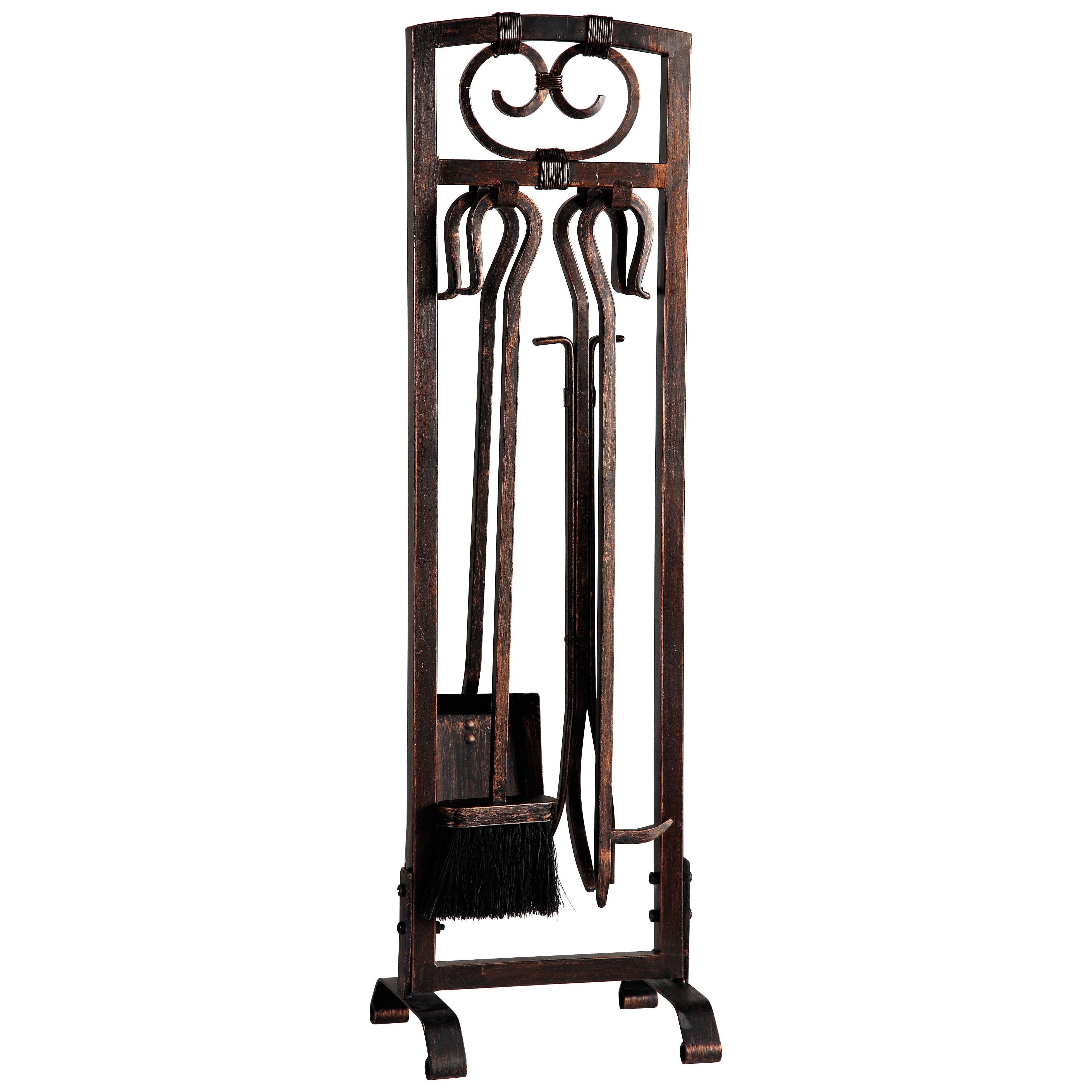 CPO90501AC3L Tool Set with Stand, Steel, Antique Bronze, Antique Bronze, 5-Piece