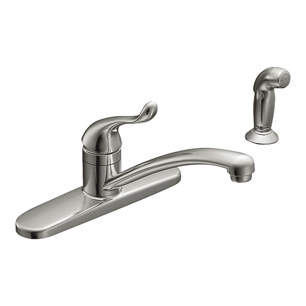 Adler Series CA87530 Kitchen Faucet, 1.5 gpm, 1-Faucet Handle, Stainless Steel, Chrome Plated, Deck Mounting