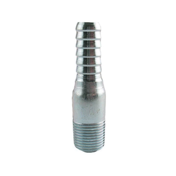 Boshart UNLMAS-050 Pipe Adapter, 1/2 in, Insert, 1/2 in, MPT, Steel, Zinc