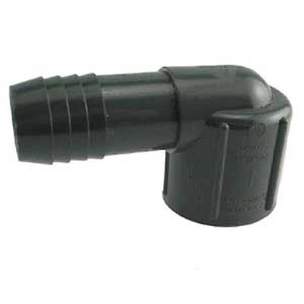 UPVCFE-12 Combination Pipe Elbow, 1-1/4 in, Insert x FPT, 90 deg Angle, PVC, Black