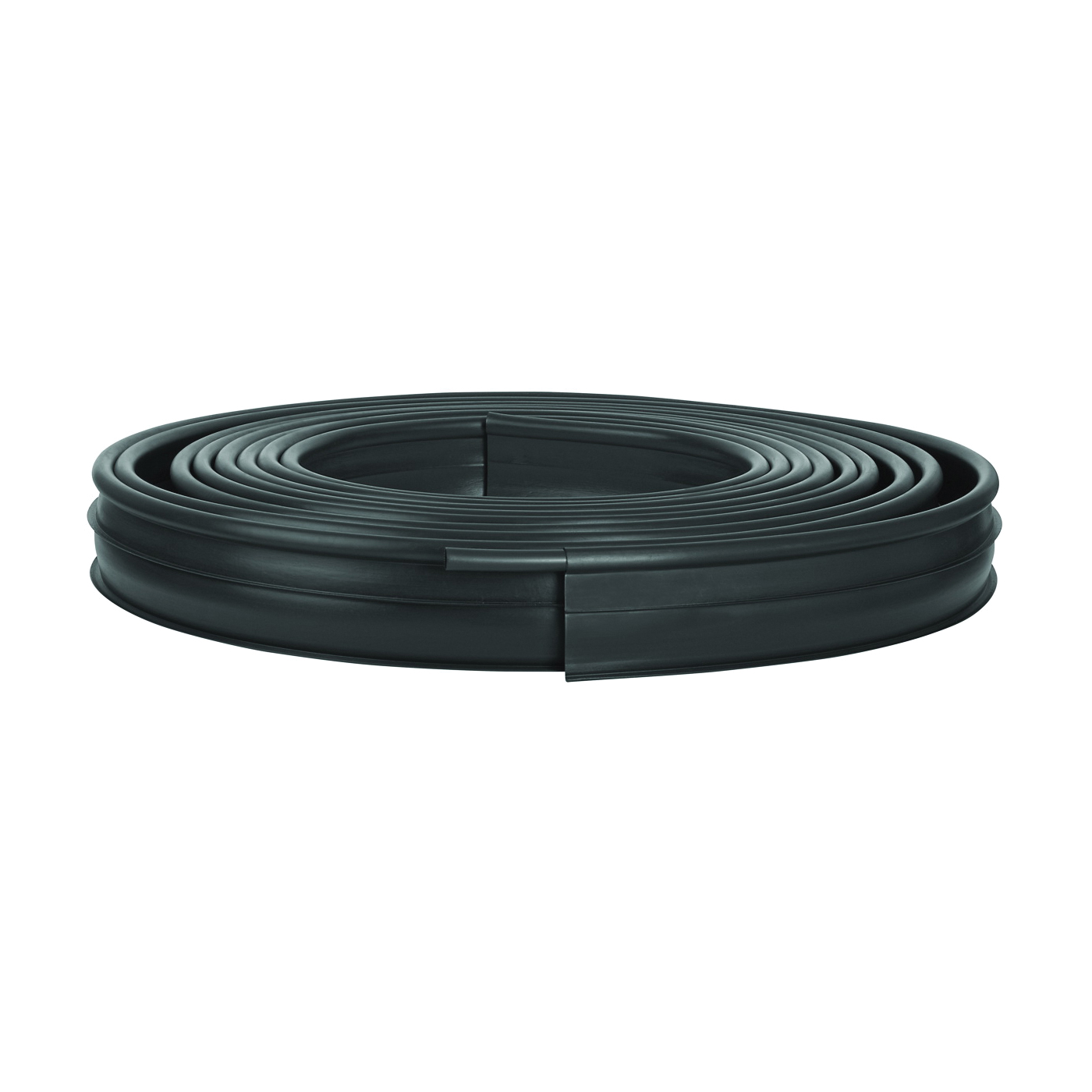 PRO60 Lawn Edging, 60 ft L, 5 in H, Rectangular, Polyethylene, Black