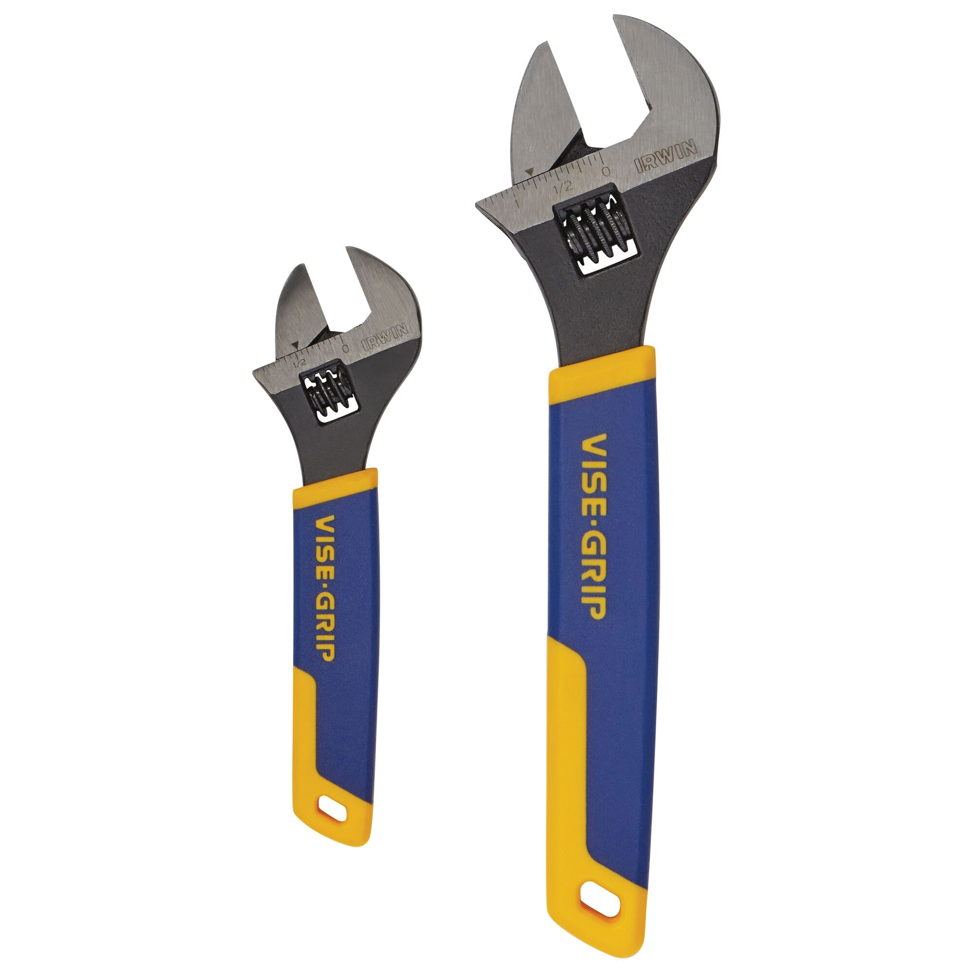 2078700 Adjustable Wrench Set, Steel, Chrome-Plated, ProTouch Grip Handle