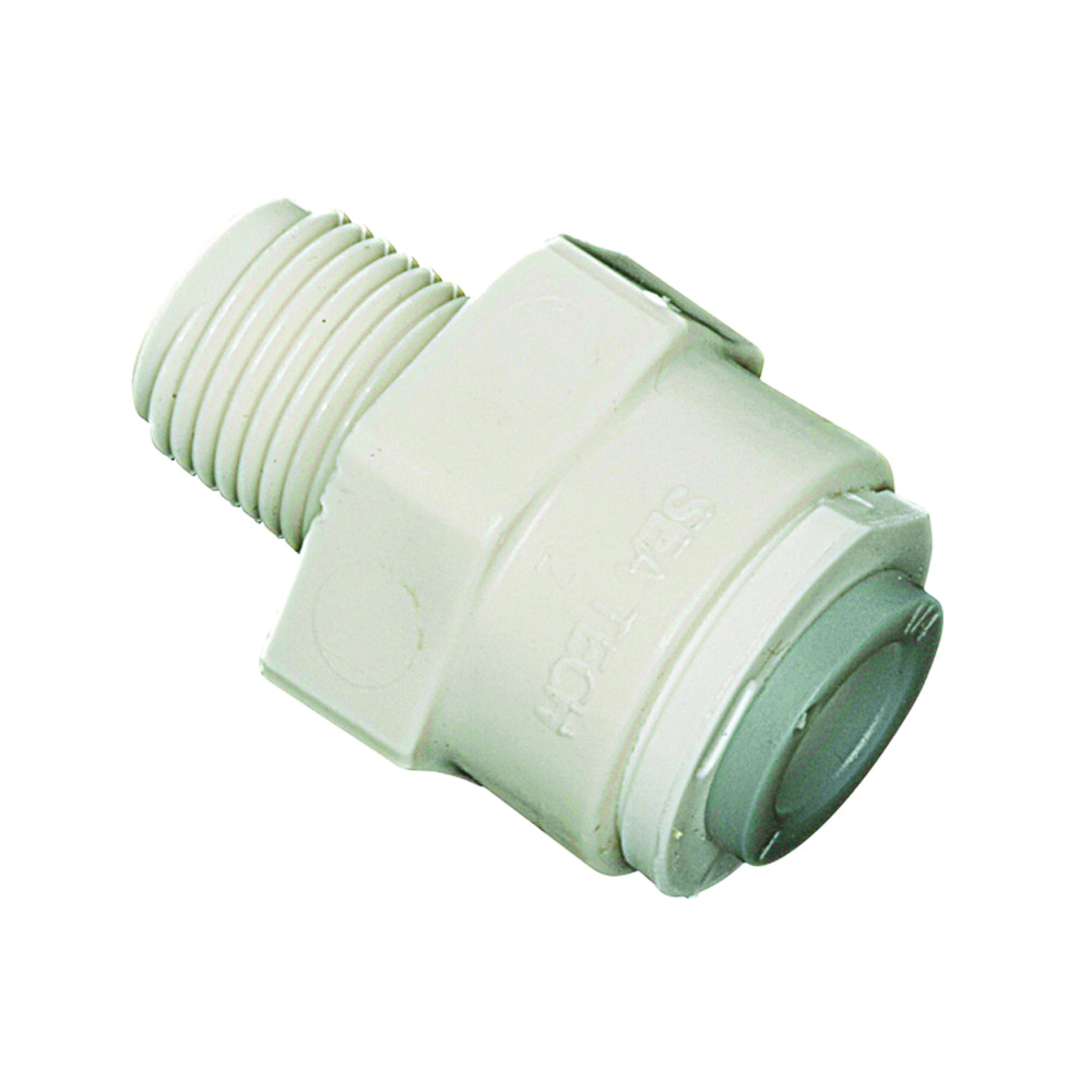WATTS PL-3005 Pipe Adapter, 1/4 in, Compression x MPT, Plastic, 150 psi Pressure - 1