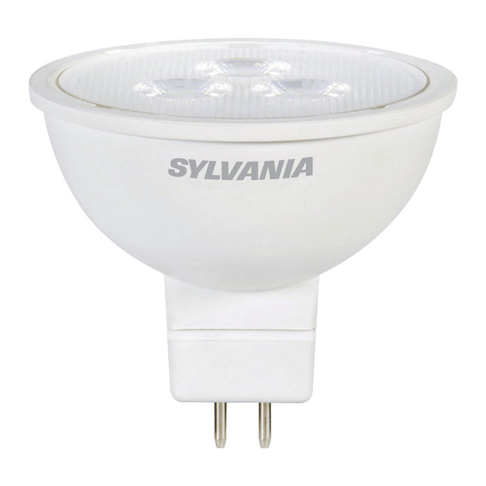 79129 LED Bulb, Recessed/Track, MR16 Lamp, 35 W Equivalent, GU5.3 Lamp Base, Non-Dimmable, Silver
