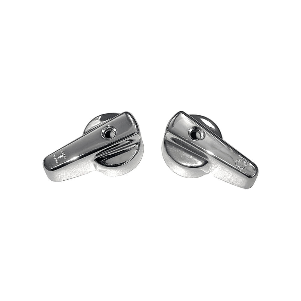 80838 Faucet Handle, Zinc, Chrome-Plated, For: Universal Two Handle Faucets