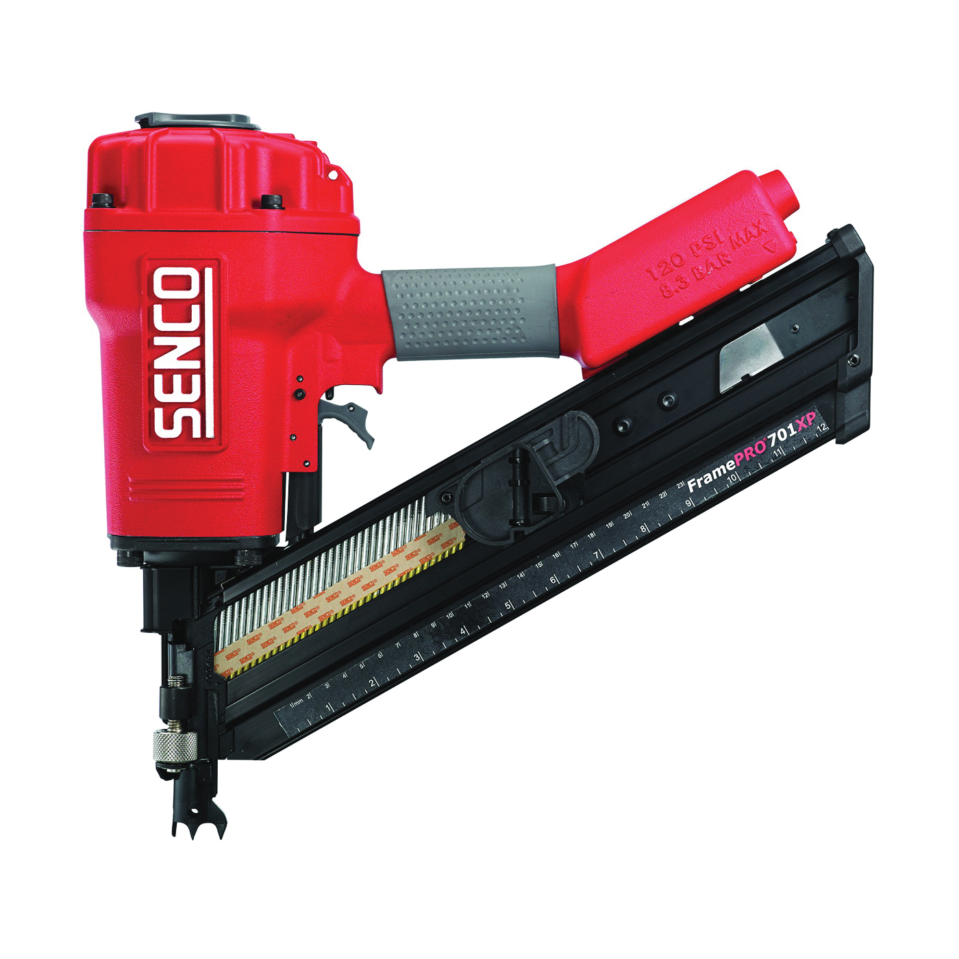 2H0133N Framing Nailer, 70 Magazine, 34 deg Collation, Paper Tape Collation, 10 cfm Air