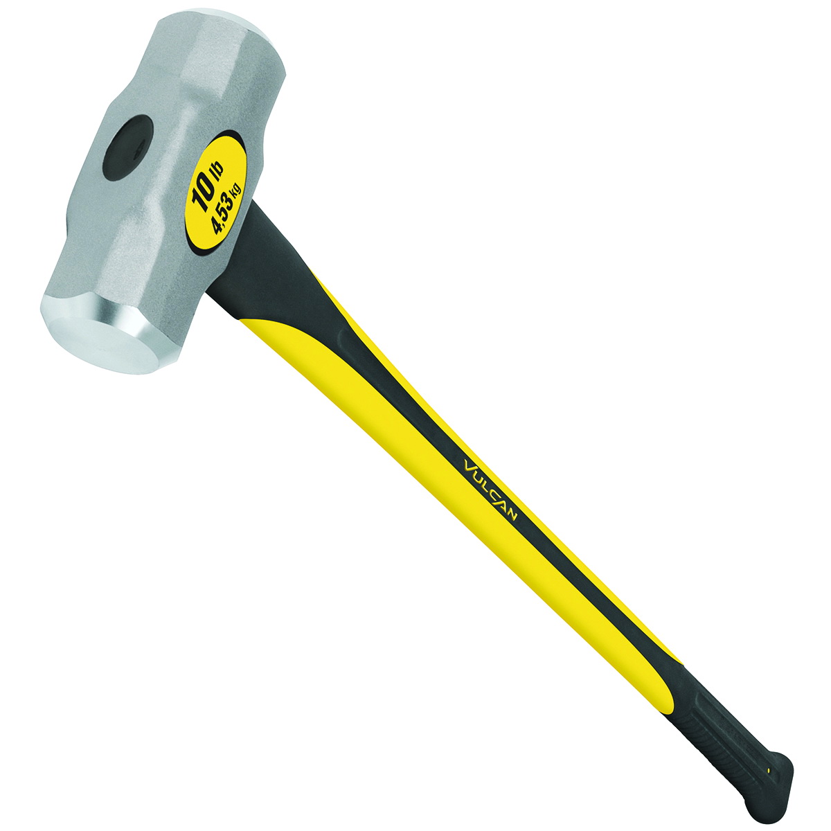 34499 Hammer, 10 lb Head, Sledge, Forged Milled Head, Steel Head, Fiberglass Handle
