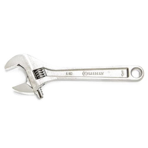 AC26VS Adjustable Wrench, 6 in OAL, 0.938 in Jaw, Steel, Chrome-Plated, Non-Cushion Grip Handle