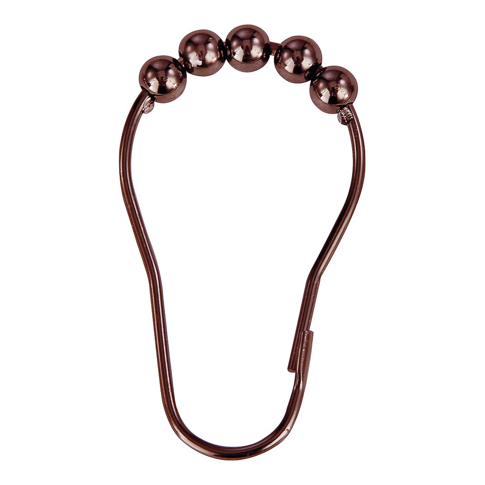 SD-BH-VB Roller Ball Curtain Hook, Steel, Venetian Bronze, 1-1/2 in W, 3 in H