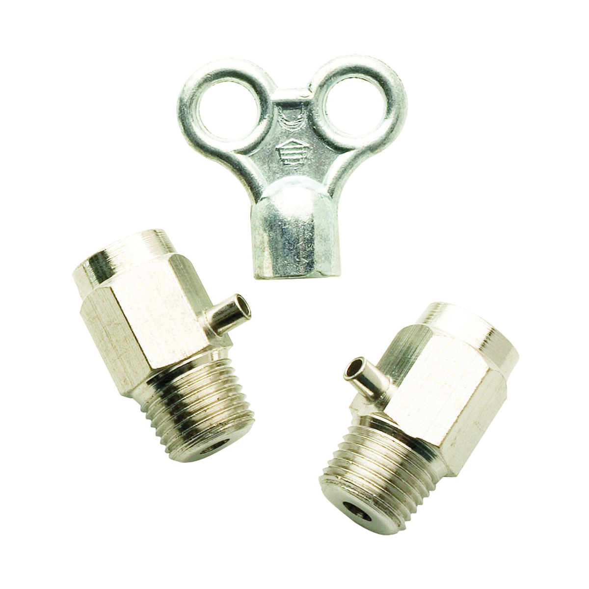 PP827-9 Loose Key Air Valve with Key, 1/8 in Connection, NPT, Brass, Chrome-Plated