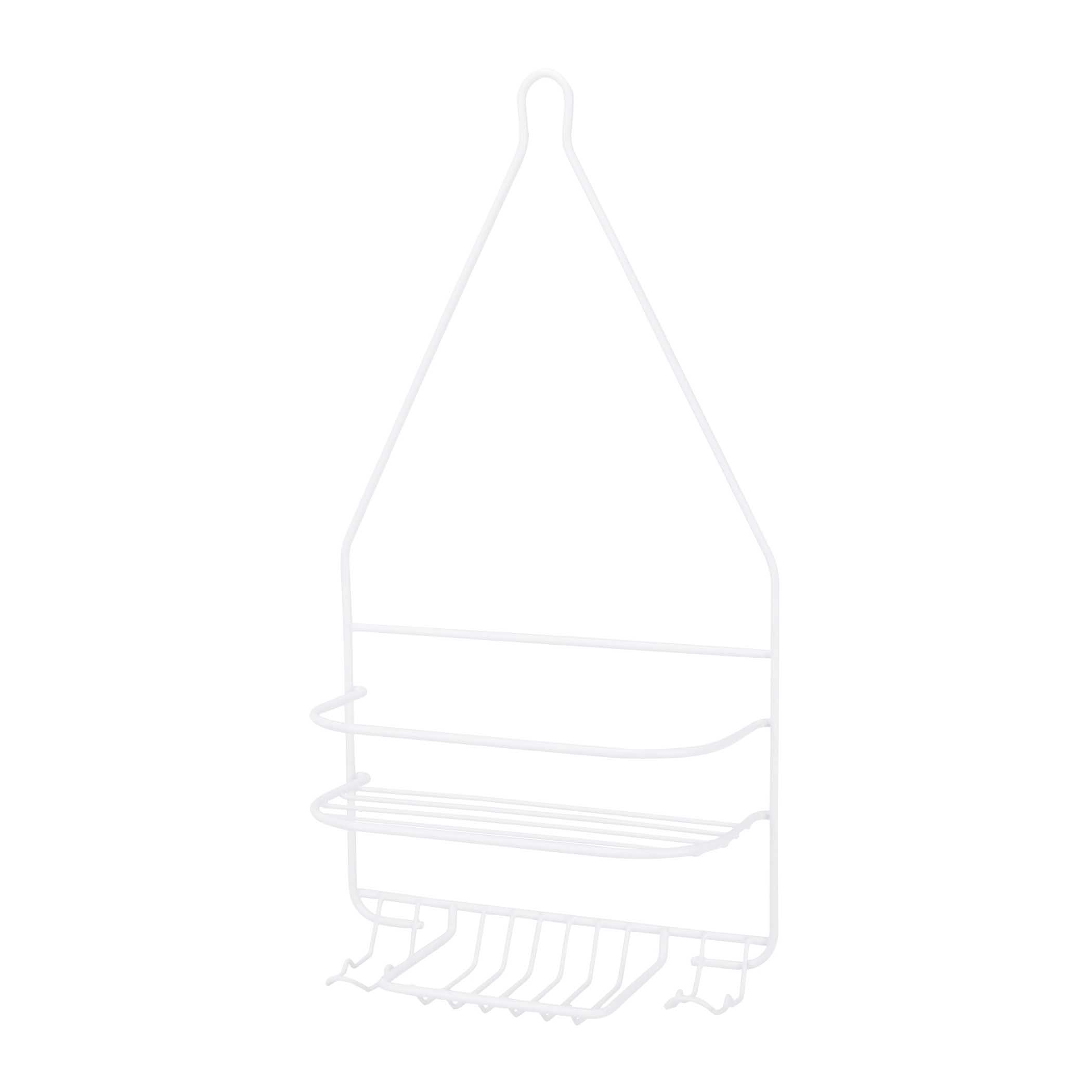 SS-SC-25-PE-3L Shower Caddy, 2-Shelf, Steel, 10 in OAW, 19 in OAH, 4-1/4 in OAD, 10 lb