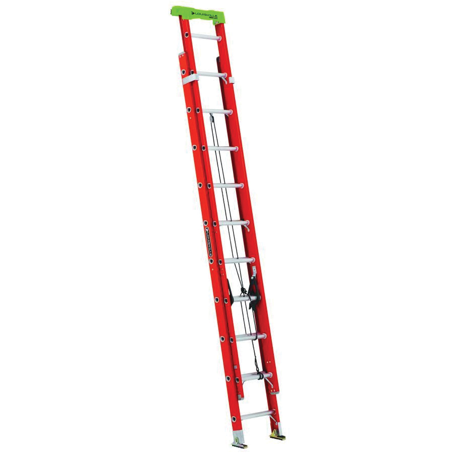 L-3022-20PT 20 ft. Extension Ladder, 240 in. Reach, 300 lb, Fiberglass