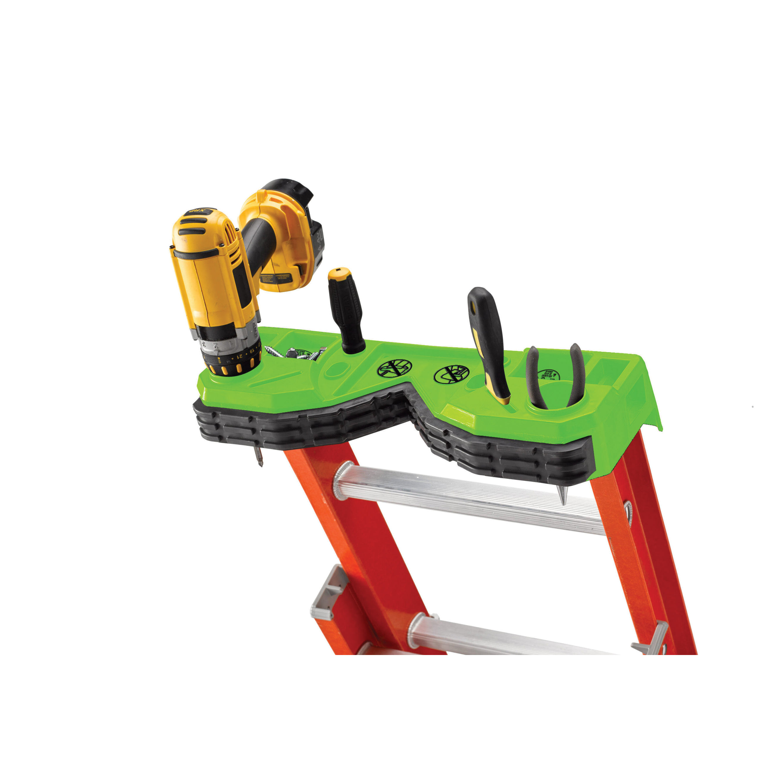 Louisville L-3022-20PT Extension Ladder, 240 in H Reach, 300 lb, 20-Step, 1-1/2 in D Step, Fiberglass, Orange - 4