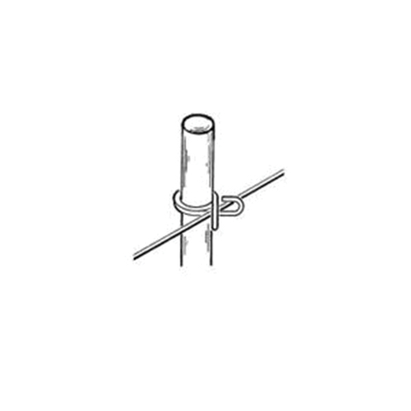 Parmak 705 Rod Post, 48 in OAH, Fiberglass, Gray - 2
