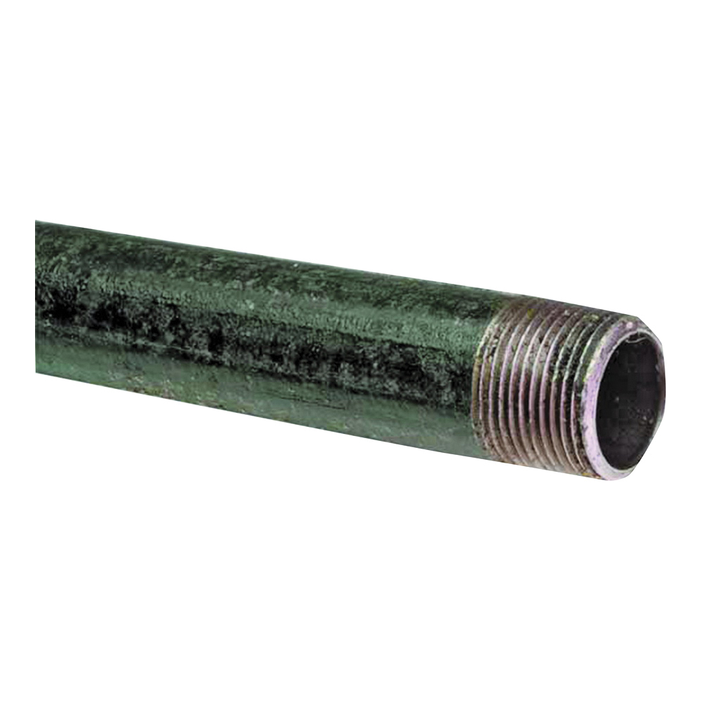 1.25X10B Pipe, 1-1/4 in, 10 ft L, Male, Threaded, SCH 40 Schedule, Steel